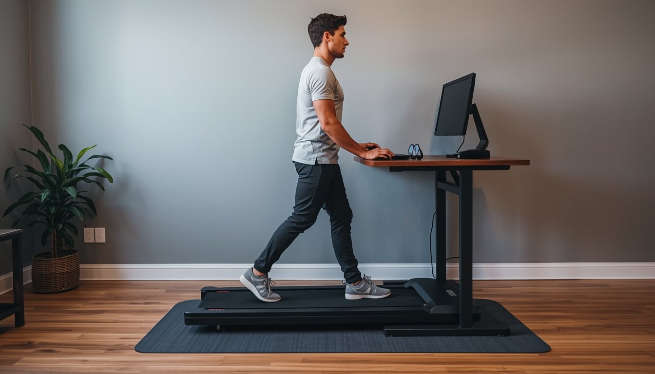 Low-noise walking pad for office use