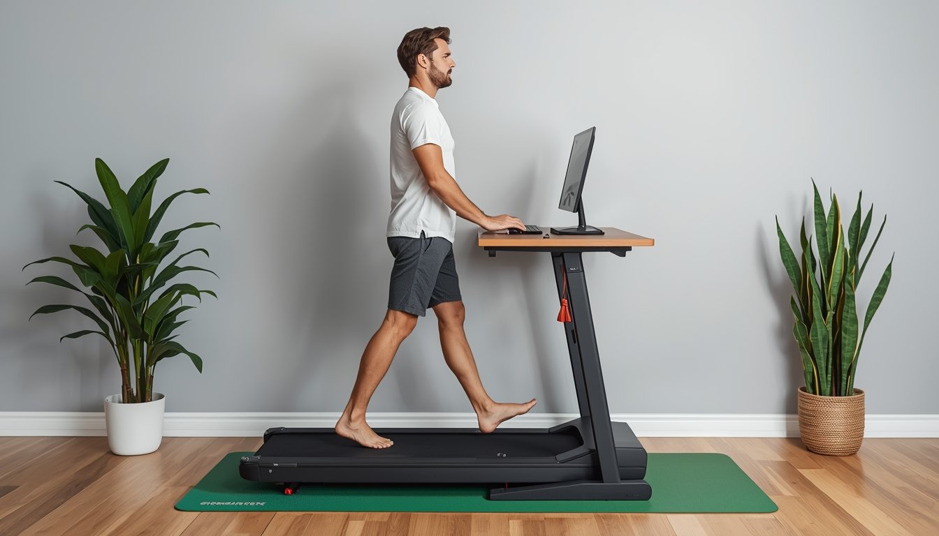 Walking pad suitable for carpeted home offices