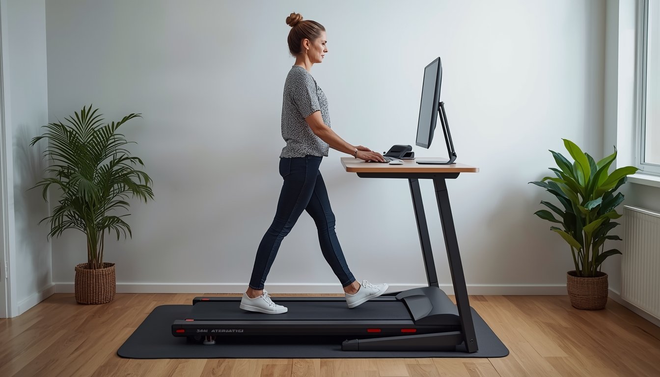 Walking pad compared with an under desk bike