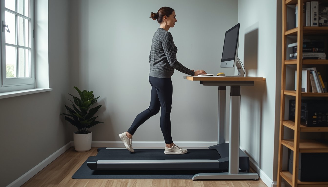 Walking pad compared with a full treadmill at home