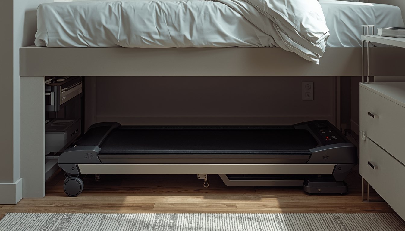 Walking pad used safely in an upstairs apartment